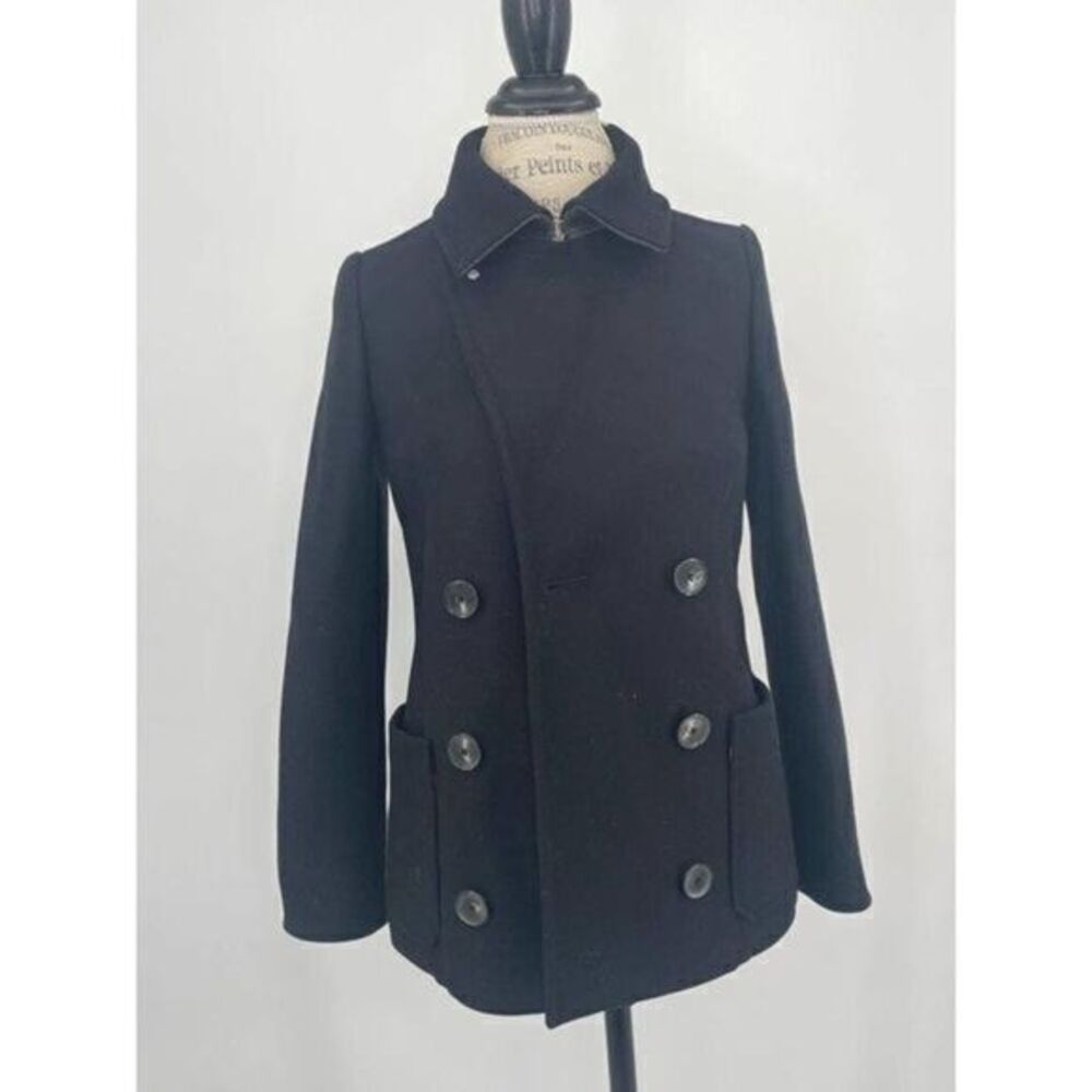 ZADIG AND VOLTAIRE NWT Wool-Blend Miles Pea Coat Jacket XSMALL